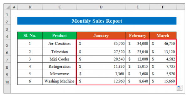 Excel sheet